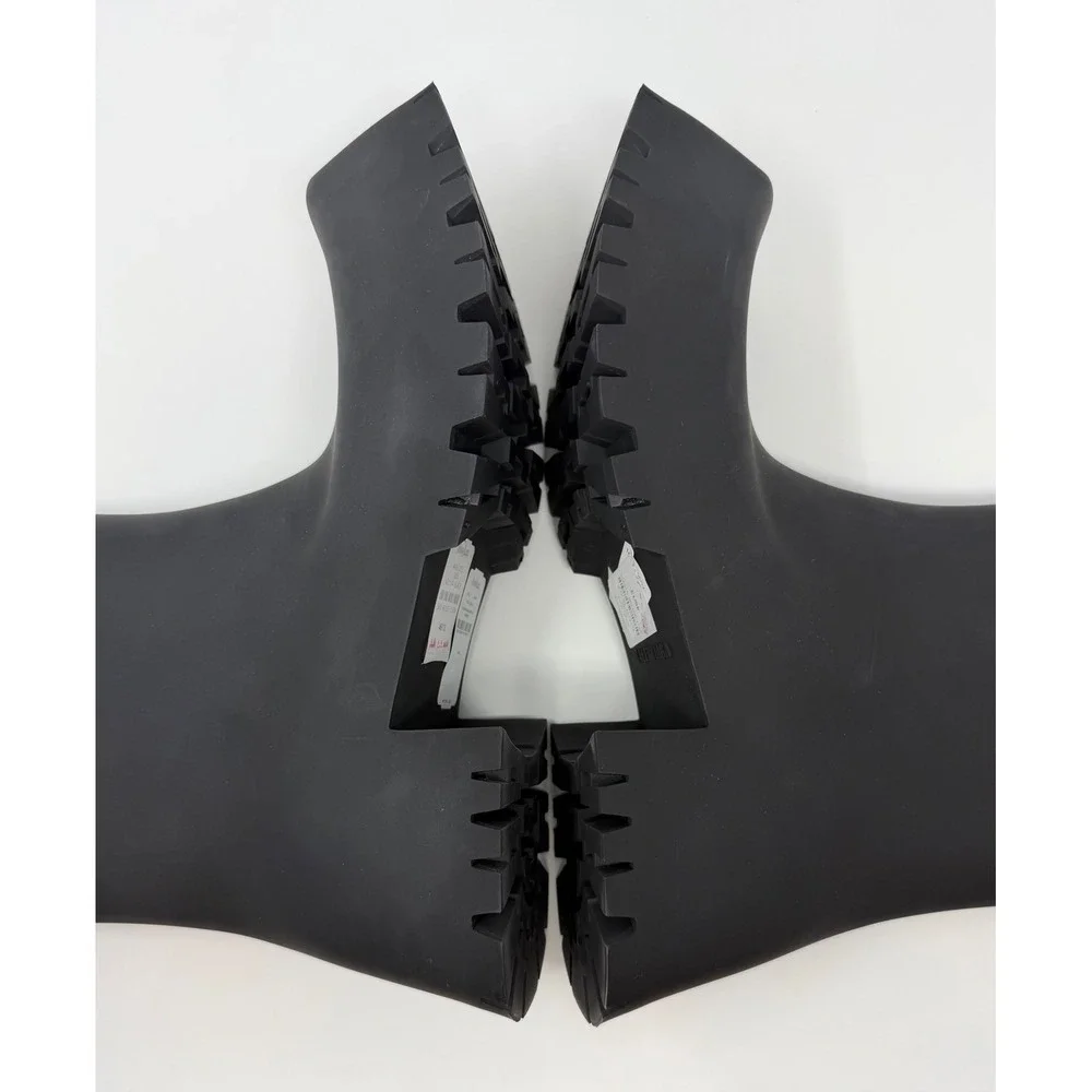 Balenciaga Trooper Rubber Boots Black Size 13 US 46 EU - Picture 3 of 9